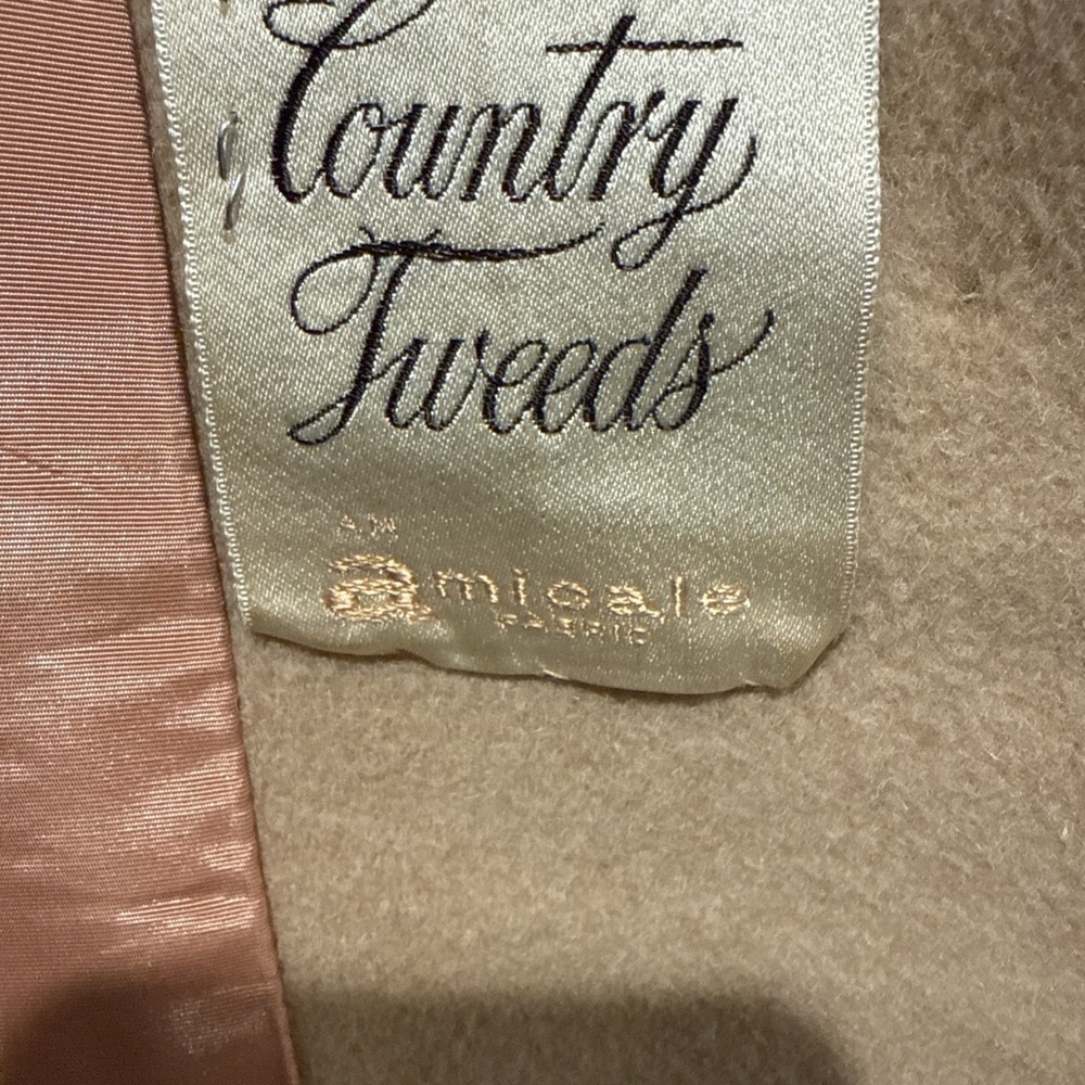 Ladies 100% Camel Hair 400 Coat Vintage Country Tweeds Size Tag Gone. I Think XL - Picture 11 of 16
